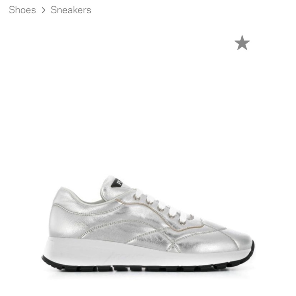 Prada quilted leather sneakers size 37